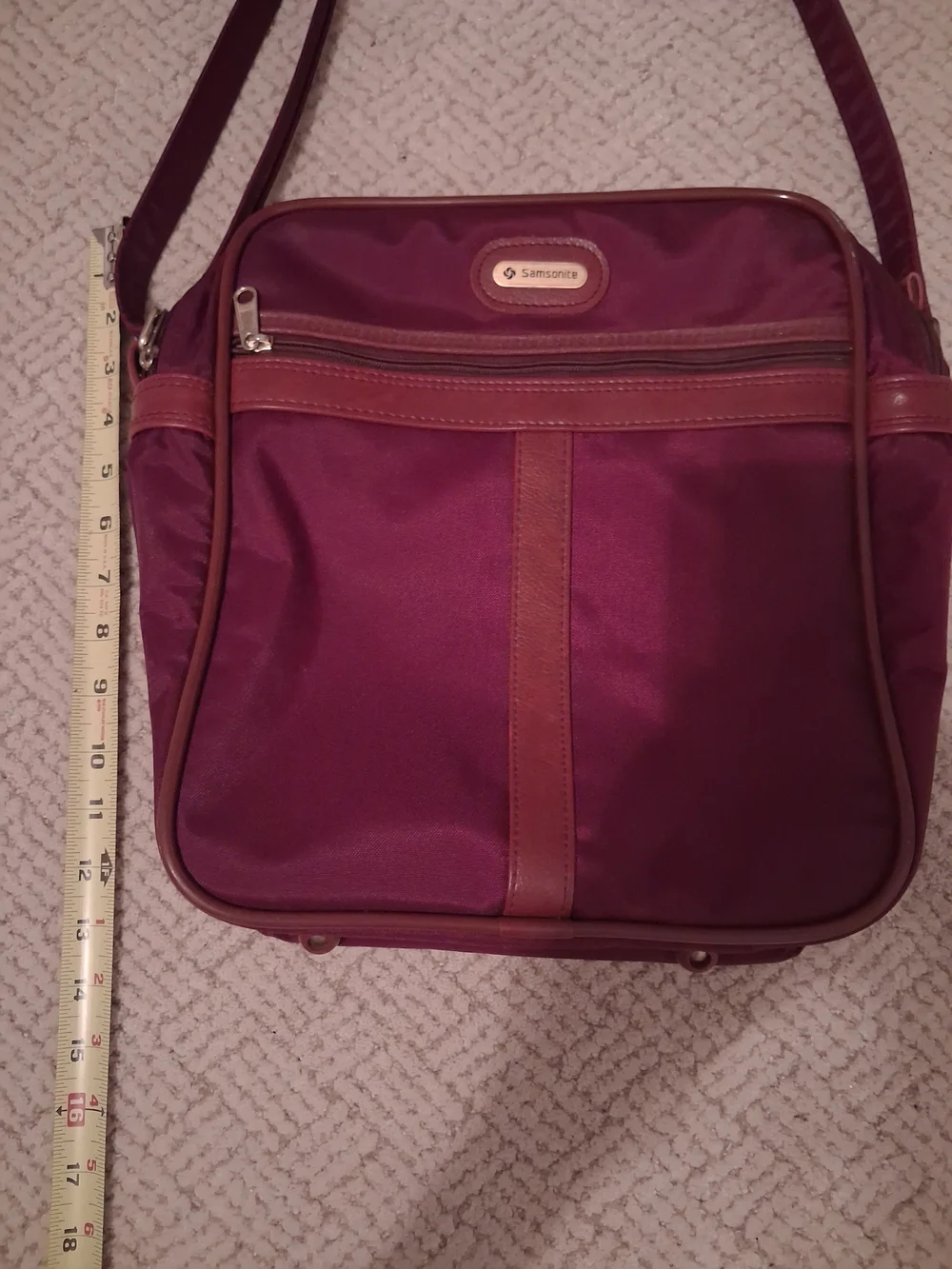 Samsonite Burgundy Shoulder Bag